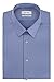 Calvin Klein Men's Non Iron Slim Fit Solid Point Collar Dress Shirt, Mist, 16.5