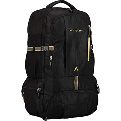 Aristocrat 45 Ltrs Black Rucksack (RUCHIKEBLK)