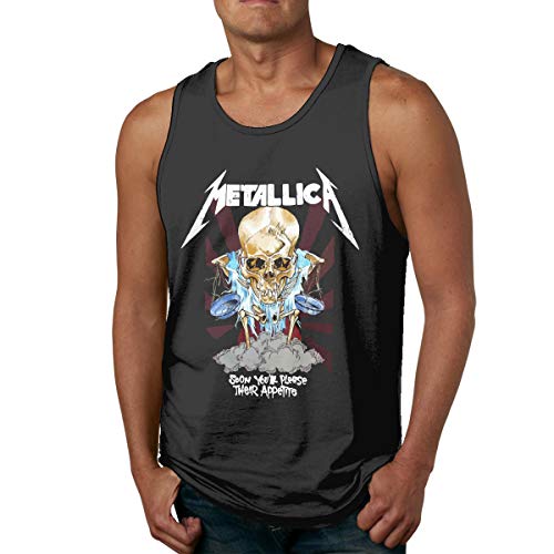 Metallica Mens Tank Top Sleeveless T Shirt for Gym Athletic Training Activity Sports