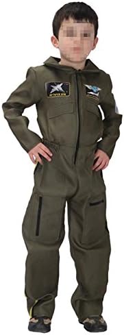 Betusline Toddler Kids Child Boys Halloween Air Force Fighter Pilot Costume