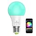Konxie LED WiFi Smart Lights Bulb, Compatible with Alexa and Google Assistant and IFTTT,e27 a19 RGBW Edison Bulb, No Hub Required, Music Mode,Sunrise, Sunset Mode