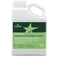 LawnStar Green-Up Lawn Supplement + Booster w/Slow Release Nitrogen + Micronutrients - Rapid Greening on All Grasses, All Year Round Solution, Spring & Summer Turf Fertilizer - American Made (1 GAL)