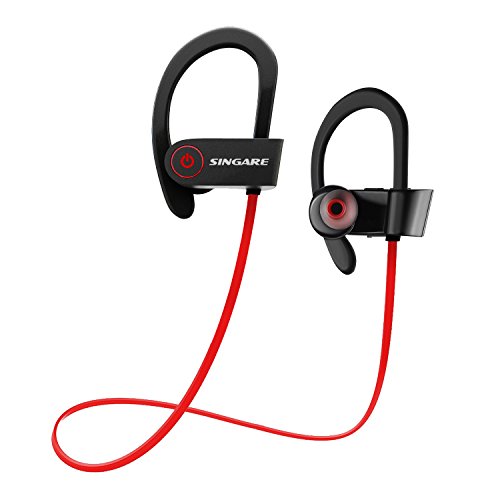 SINGARE SR-800 Wireless Bluetooth Stereo Headset with Noise Cancellation  for Sports Gym Running Crossfit Exercise Cycling Compatible With Iphone  Samsung Smart Phones(black/red)- Buy Online in Malta at Desertcart -  23623355.