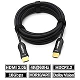 MavisLink HDMI Cable Fiber Optic 30ft 4K 60Hz HDMI2.0b HDR10 ARC HDCP2.2 3D Dolby Vision 18Gbps YUV4:4:4/4:2:2/4:2:0 Slim Flexible for HDTV/Xbox/Projector/Nintendo/Home Theatre