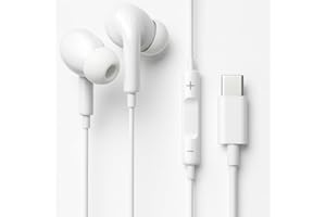 Fones De Ouvido Com Fio Tipo C Intra Auricular Microfone Integrado Compativel iPhone 15 15 Pro 15 Pro Max 16 16 Pro Max Com Fio Fones Estéreo Compatíveis ANDROID LG Qualidade Premium