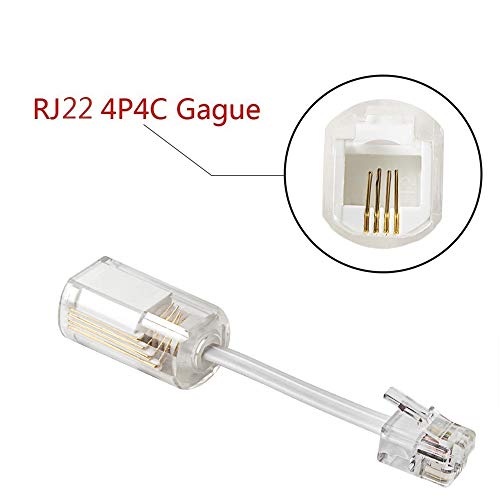 Telephone Cord Detangler, ohCome Anti-Tangle Phone Cable 360 Degree Rotating Landline Swivel Cord Untangler Telephone Accessory White (5 Pack)