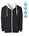 Global Heavyweight Sherpa Lined Zip Up Fleece Hoodie Jacket for Men and Women