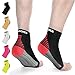 Plantar Fasciitis Foot Compression Sock Sleeves for Men and Women - Relieves Pain - Supports Heel, Arch & Ankle (One Pair) (Black) (Medium: 8.3-9.8