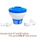 MILLIARD Chlorine Floater, Floating Chlorine Dispenser, Large Capacity and Adjustable Release, Fits 1” and 3” Tablets: for Swimming Pool or Spa