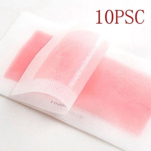 image for Sonmer Face Nonwoven Depilatory Strips Hair Wax Papers(Pack of 10) (Pi