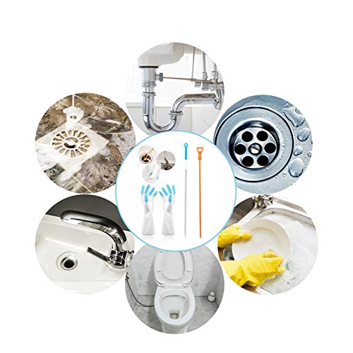 image for Sugelary Drain Clog Remover, Sink Snake Hair Catcher Tool Overflow Cle