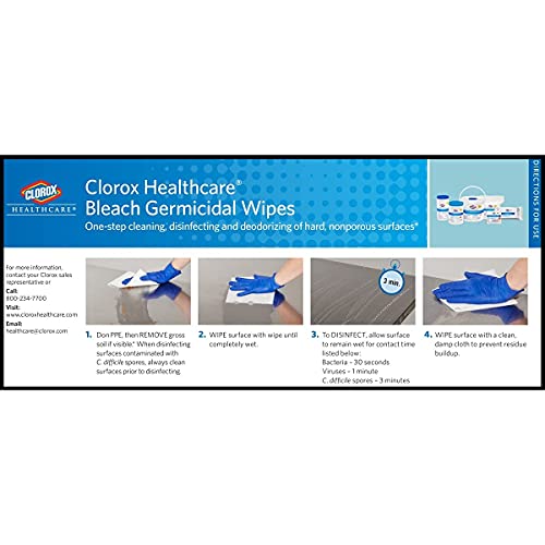 CloroxPro Healthcare Bleach Germicidal Wipes Refill, Healthcare