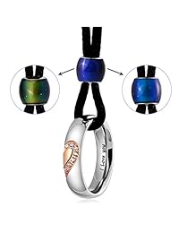 Collares "Heart Always" de AieniD con dijes, para parejas, para él y para ella, dijes de acero inoxidable