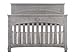 Full Size Conversion Kit Bed Rails for Evolur Cribs (Steel Grey/Storm Grey)