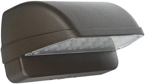 Hubbell Lighting LNC2-18LU-5K-3-1 Led Laredo Compact Wall Pack, 18 LEDs, 120-277V, 5000K, Type Iii Ies Distribution, Bronze - 2493063,