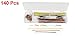 uxcell 140 Pcs Breadboard Board Jumper Cable Wire Kit w Box