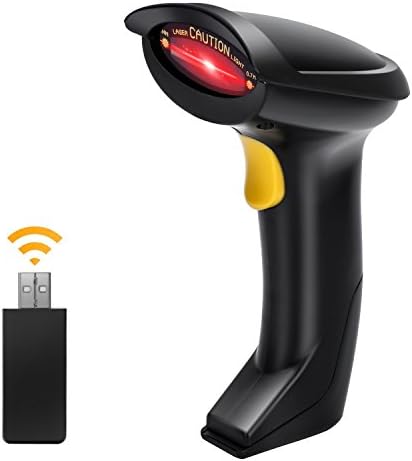 Wireless Barcode Scanner 2.4G Automatic Wireless / Wired Barcode Scanner Handheld Bar code Reader Rechargeable Hand Scanner with USB Receiver For Computer POS Laptop