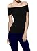 Women's Short Sleeve Vogue Fitted Off Shoulder Modal Blouse Top T-shirt