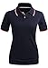 CLOVERY Women's POLO Shirts Short Sleeve Point Design Shirt