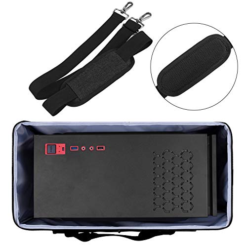 CURMIO Desktop Computer Travel Bag, Carrying Case for Computer Tower PC