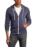 Alternative Men's Rocky Zip Hoodie Sweatshirt, Eco True Navy, Medium