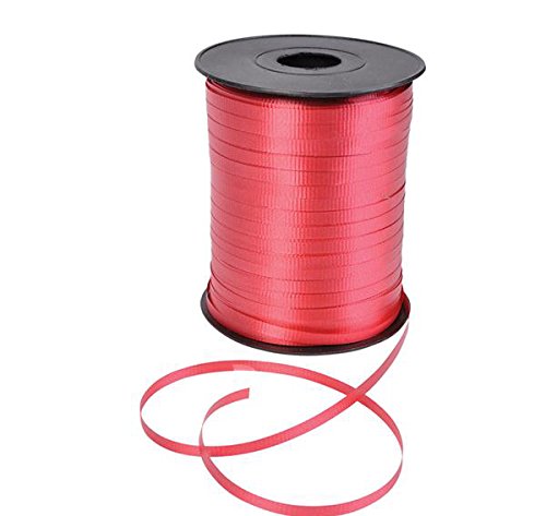 GiftExpress 500 Yards Red Curling Ribbon/Balloon Ribbon/Balloon Strings/Gift Wrapping Ribbons/Holiday Gift Supplies