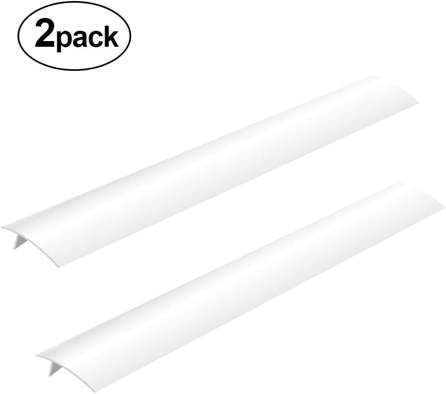 Stove Counter Range Cover, Silicone Heat-resistant Slit Fill Easy Clean Gap Filler Reusable Oven Gap Guard for Kitchen Stove Washing Machine Dryer Counters (White)