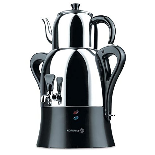 Korkmaz Caykolik A341 Samovar Stainless Steel Electric Turkish Tea Maker Tea Machine 220v Eu Plug