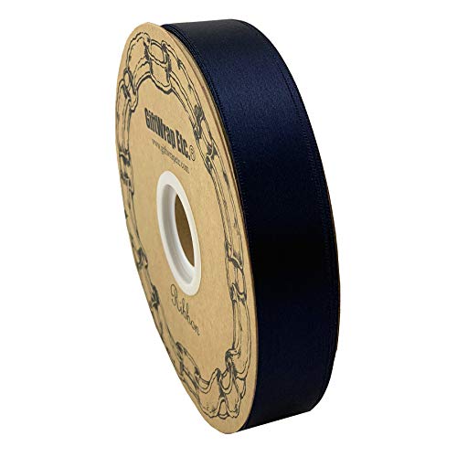 Navy Blue Satin Fabric Ribbon 1 X 100 Yards Easter Law