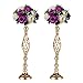 2 Pcs Metal Flower Vase, Wedding/Party Flowers Centerpieces for Table, Tall Candle Holder for Pillar Candle (Rose Gold, 23inch-59CM)