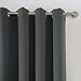 AMAZLINEN Sleep Well Blackout Curtains Toxic Free Energy Smart Thermal Insulated,52 W X 84 L Inch,Grommet Top,1 Panel Pack(Charcoal Grey)