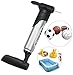 Kitbest Mini Bike Pump, Portable Cycle Frame Pump, Mountain, Road, Hybrid & BMX Bike Tire Pump, Extra-Lightweight Mini Bicycle Hand Pump Compatible with Presta & Schrader Valve & Sports Ball