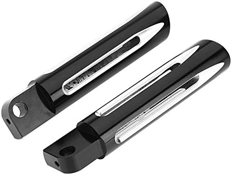 Foot Peg Foot Rests Black Edge Cut CNC For All Years Harley Sportster XL 883 1200 Touring Softail Road King Footpegs Footrests