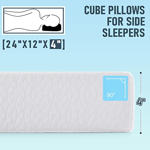 HARBOREST Cooling Cube Pillow Side Sleeper Pillow for Neck and