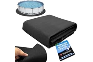 Jantens 18-Foot Round Heavy-Duty Pool Liner Pad for Above Ground Pools | Durable Felt Base Protects Against Punctures, Rocks & Roots | Extends Liner Lifespan (Fits 12'-18' Pools)