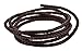 Mandala Crafts Dark Brown Bolo Braided Leather Cord for Bolo Tie Cord Crafts - 6.5 Feet Round Genuine Braided Leather Bolo Cord 6mm Leather Rope for Jewelry Making