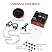 Mpow Flame Bluetooth Headphones Waterproof IPX7, Wireless Earbuds Sport, Richer Bass HiFi Stereo in-Ear Earphones w/Case, 7-9 Hrs Playback,Noise Cancelling Microphone (Comfy & Fast Pairing),Black Pink