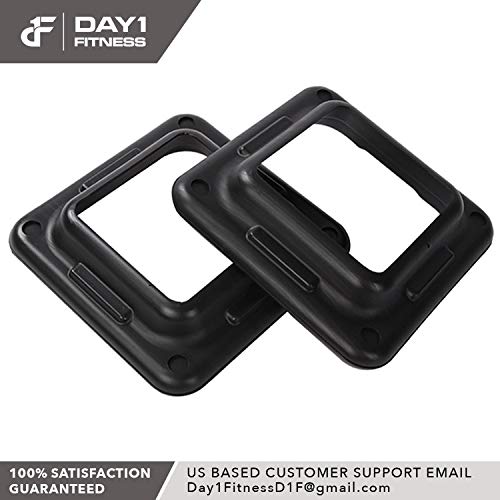 Aerobic-Exercise-Step-Platform-by-Day-1-Fitness--6-OPTIONS-28in-CIRCUIT-SIZE-STEP-or-42in-HEALTH-CLUB-SIZE-with-2-or-4-RISERS-or-ADDITIONAL-RISERS-Non-Slip-and-Shock-Absorbing-Surface