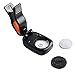 Guitar Tuner (2 Pack) for Acoustic Guitars, Violin, Ukulele (Uke), Bass, Mandolin, Banjo - (Black + White) - Premium Accessories by Nordic Essentials™ - Lifetime Warranty