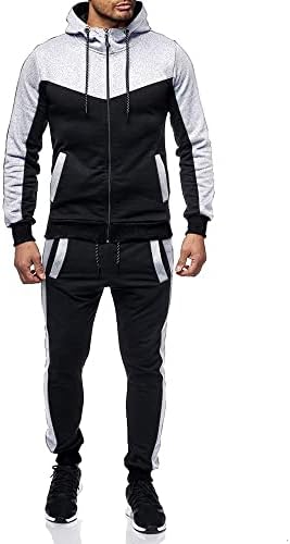Marine Royal Track Suits for Men Set Full Zip Sweatsuit Outdoor