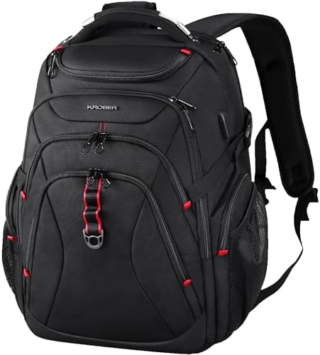 Amazon.com: Mogplof 17.3 Laptop Backpack, Extra Large Travel laptop Backpack  with Rain Cover, TSA Friendly Flight Approved with RFID Anti Theft Pocket, Water  Resistant College Bag for Men and Women : Electronics