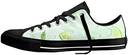 Look Tf Cool Lemon Unisex Slip-On Casual Sneaker Canvas Shoes Black 37