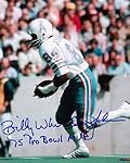 Billy White Shoes Johnson Houston Oilers 75 Pro Bowl Mvp Signed 8 x 10 Photo - Authentic Sports Signature