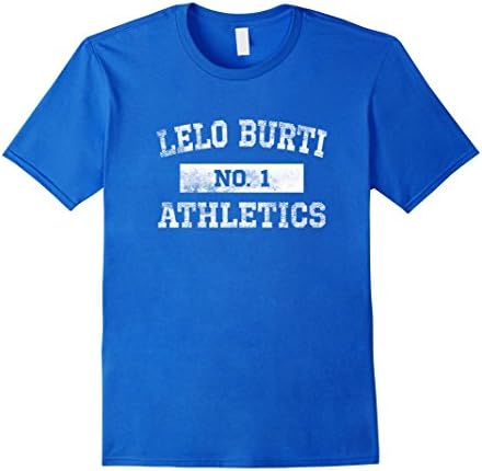 Mens Lelo Burti Athletics No. 1 T Shirt for Men, Women or Kids Small Royal Blue