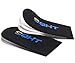 SQHT Adjustable Orthopedic Heel Lift - Height Increase Insoles for Leg Length Discrepancies and Achilles Tendonitis, Heel Cushion Lifts for Heel Pain (Black: Small-Women's 4.5-9.5|Men's 6-8.5)