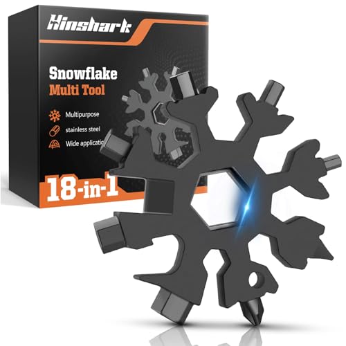 Hinshark Geschenk Für Ihn Valentinstag, 18 In 1 Schneeflocken Multitool, Männergeschenke, Geburtstagsgeschenk Gadgets Lustige Geschenke Für Männer Papa, Ostergeschenke Männer, Vatertagsgeschenk