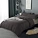 BALICHUN Duvet Cover Set King Size Premium with Zipper Closure Hotel Quality Wrinkle and Fade Resistant Ultra Soft -3 Piece-1 Microfiber Duvet Cover Matching 2 Pillow Shams (Dark Gray, King)