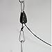 MAXBRHYDRO Game pad 2 Pack 10 ft Extension 2 Pair of 1/8 Inch Heavy Duty Adjustable Rope Clip Hanger (Black)