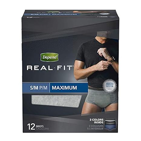 mens depends medium