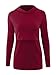 BBHoping Women's Nursing Hoodie Long Sleeves Casual Top Breastfeeding Clothes Wine Red